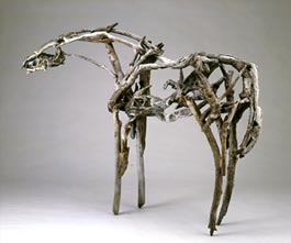 Deborah Butterfield, Untitled, 2000, unique bronze, 45" x 56" x 16".