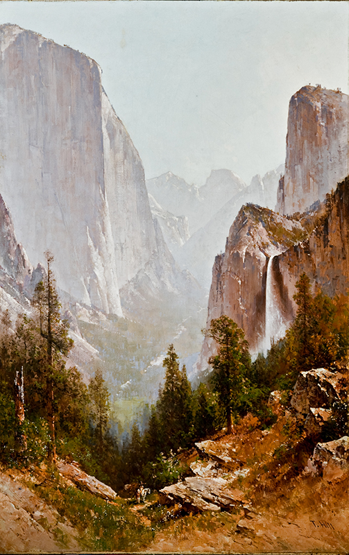 Thomas Hill (1829 -1908, Yosemite, ca. 1908, oil on canvas. Gift of Hertha G. and Robert F. Rockwell Jr. 91.94 F.